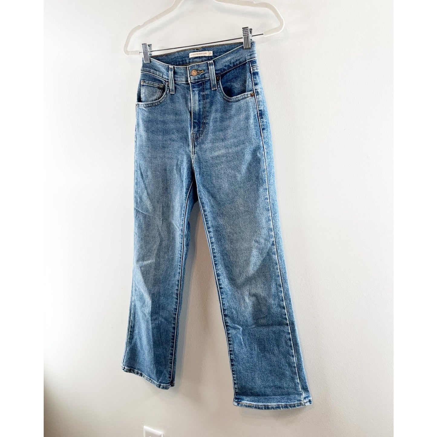 Levi's High Waisted Crop Flare Leg Jeans Blue 25 / 0