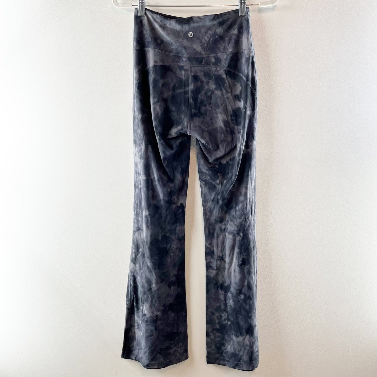 Lululemon Groove Super-High-Rise Flared Pant Nulu Diamond Dye Pitch Graphite 6