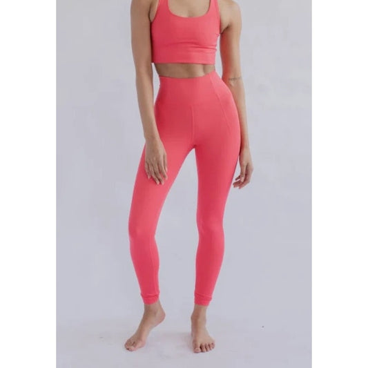 Girlfriend Collective High Rise Compressive Leggings Yoga Pants Pink XL