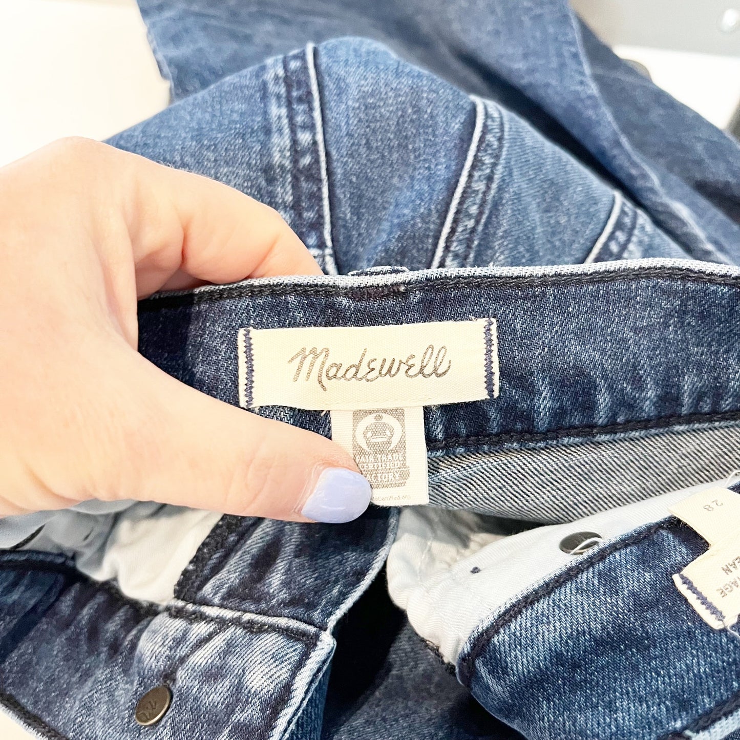 Madewell The Perfect Vintage High Rise Wide Leg Jeans Blue 28 / 6