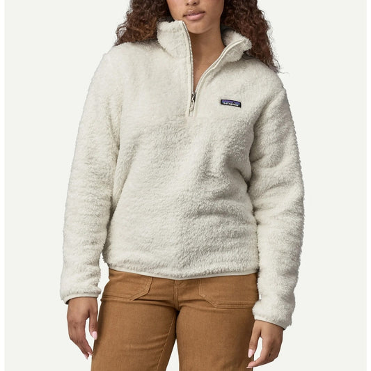 Patagonia Los Gatos 1/4 Zip Fleece Pullover Jacket Birch White Small