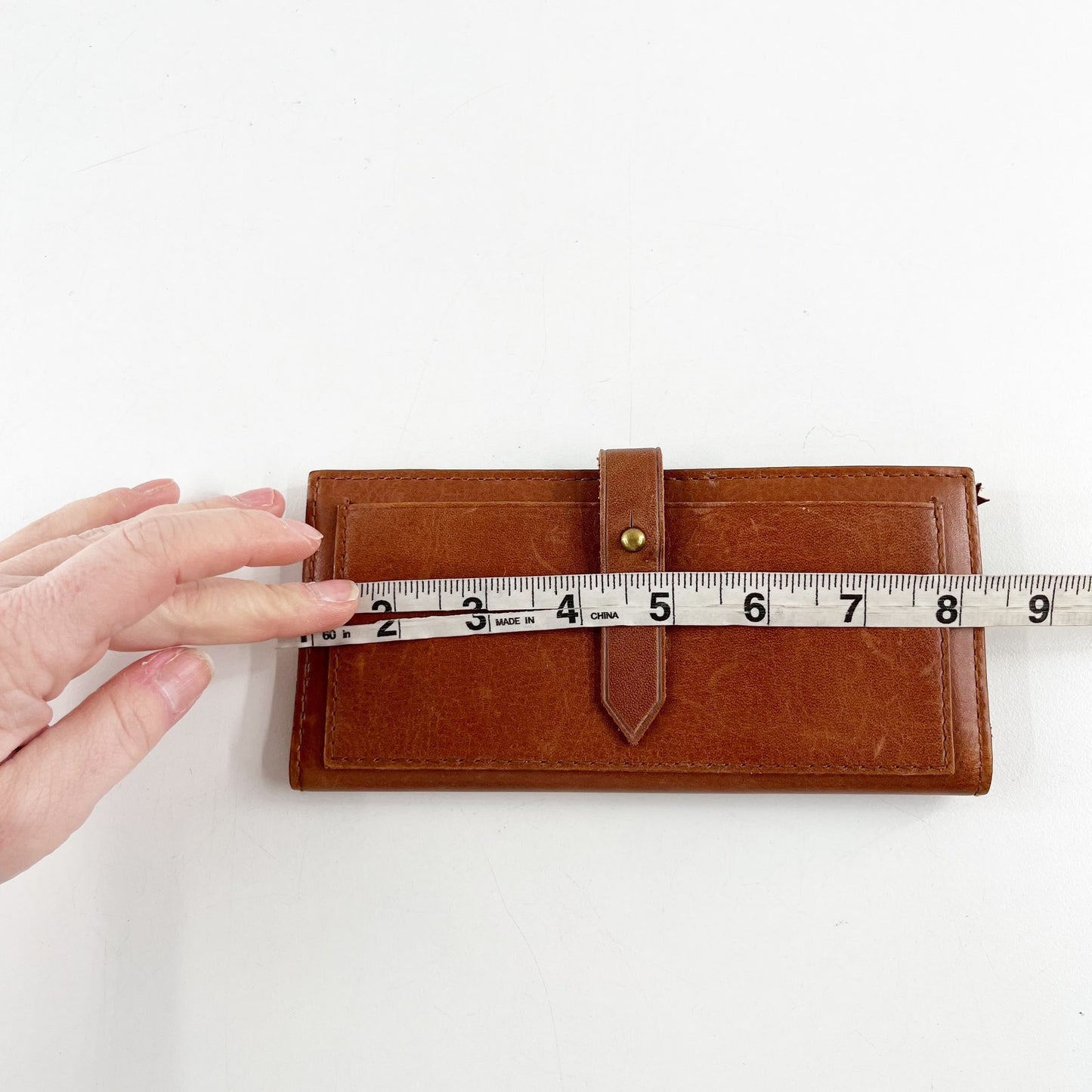 Madewell Leather Bifold Post Wallet English Saddle Brown