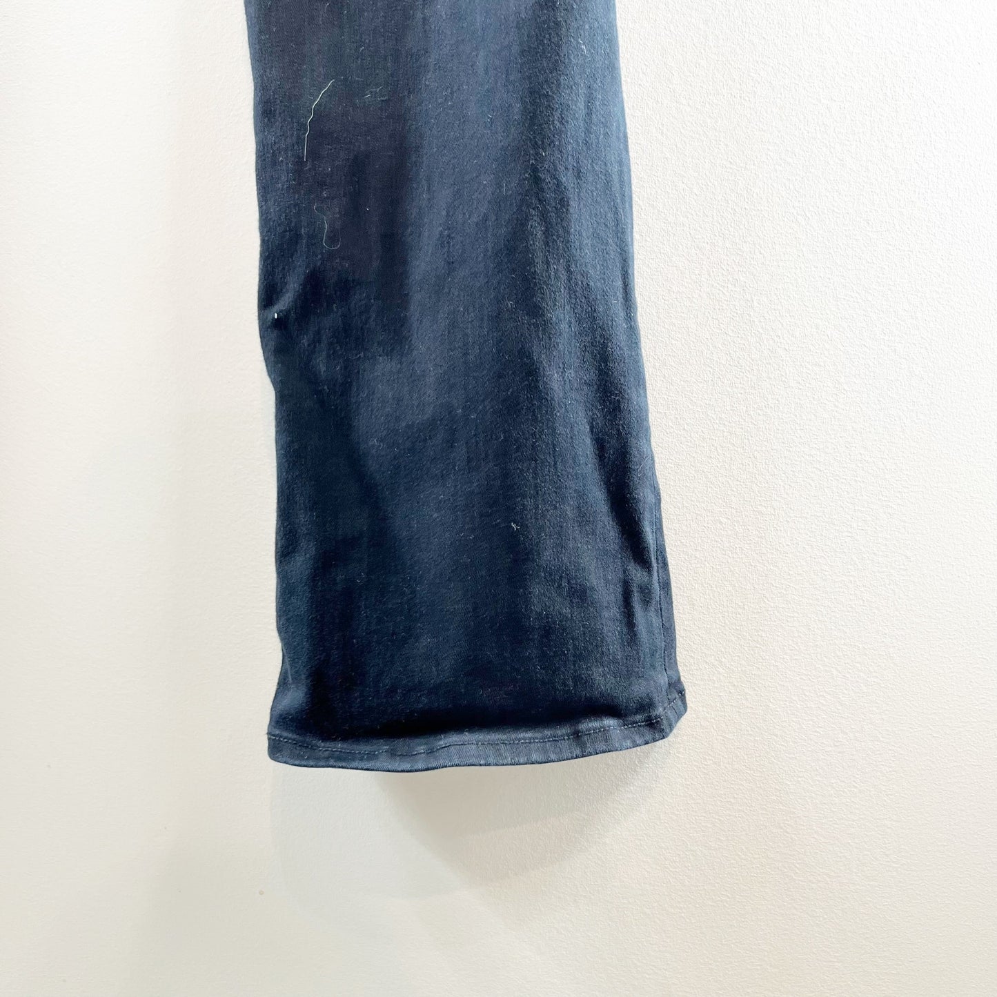 American Eagle High Rise Skinny Kick Split Hem Flare Jeans Dark Blue 12 X-Long
