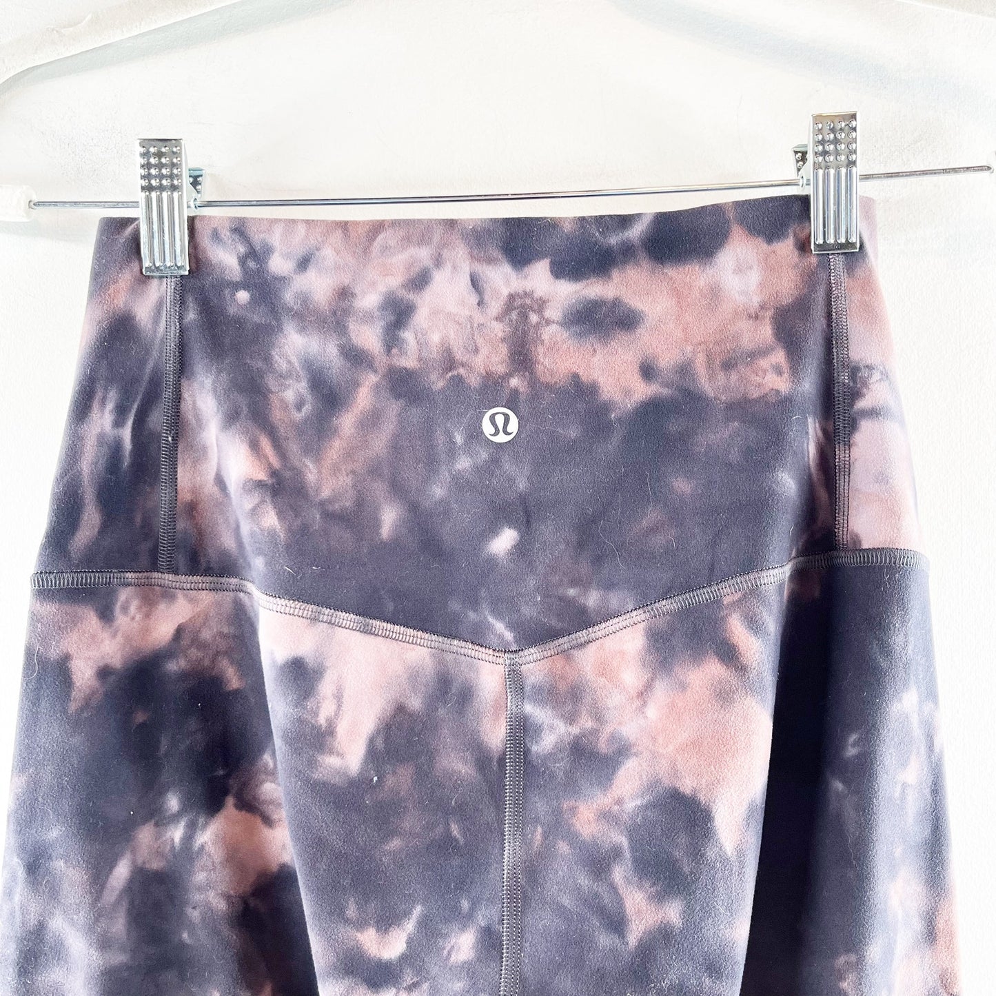 Lululemon Unlimit High Rise Tight Keyhole Diamond Dye Graphite Grey Pink Pastel