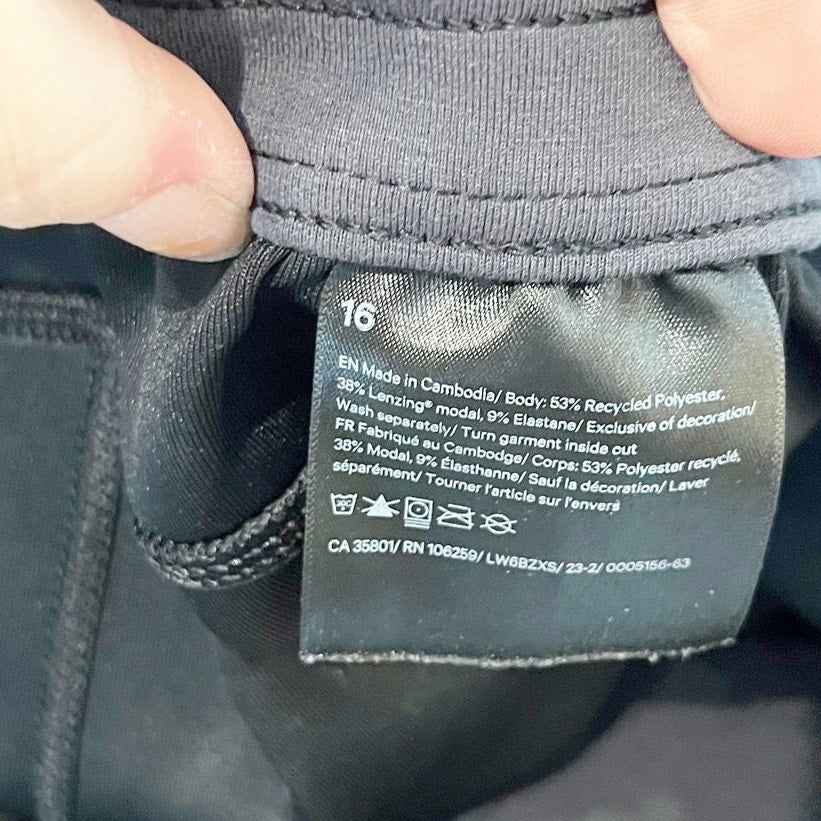 Lululemon Softstreme High-Rise Straight Leg Crop Pants True Navy Blue 16