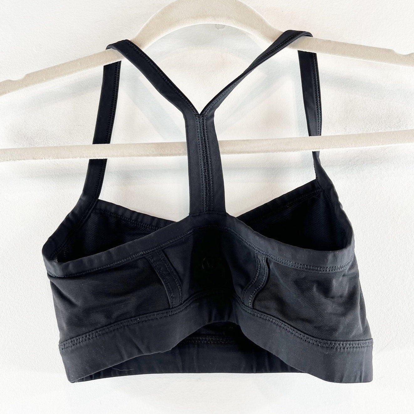 Lululemon Striped Racerback Sports Bra Black Purple 4