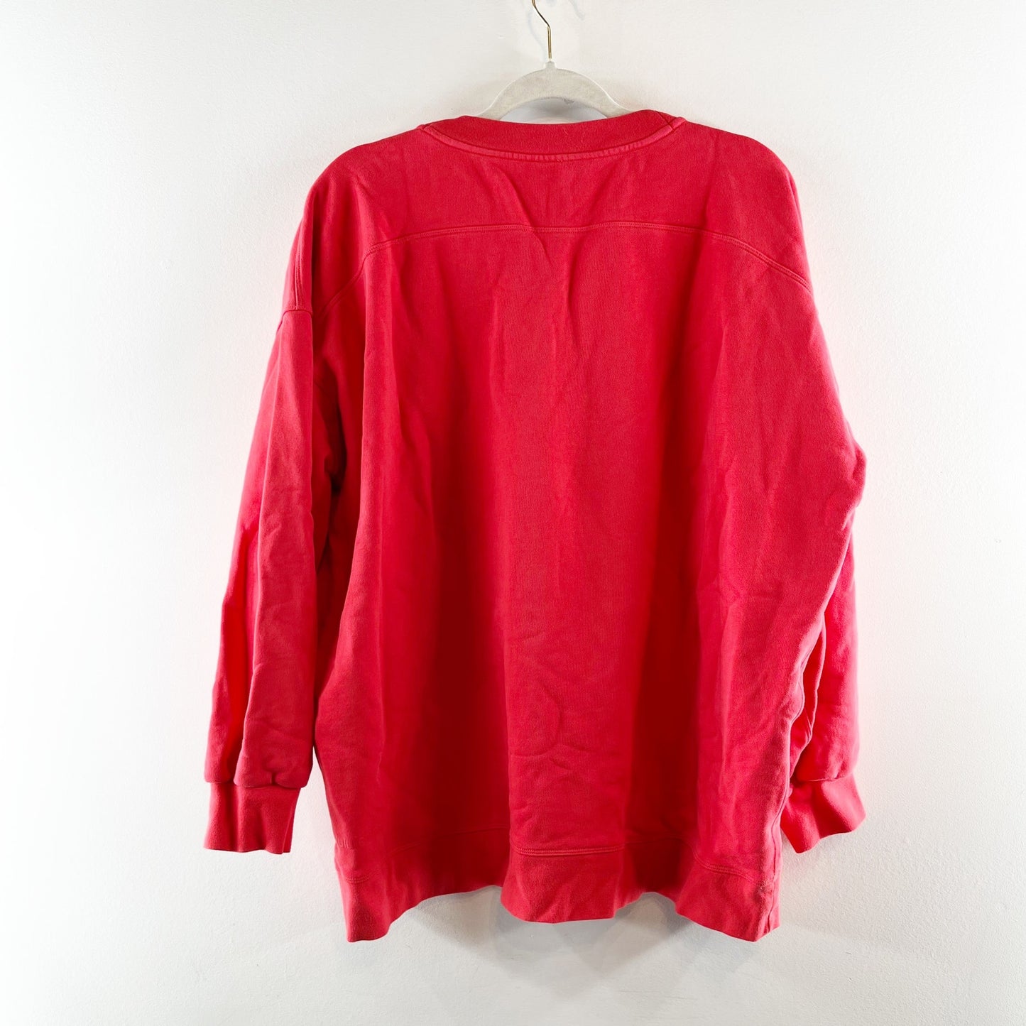 Lululemon Perfectly Oversized Crew Neck Sweatshirt Carnation Red 14