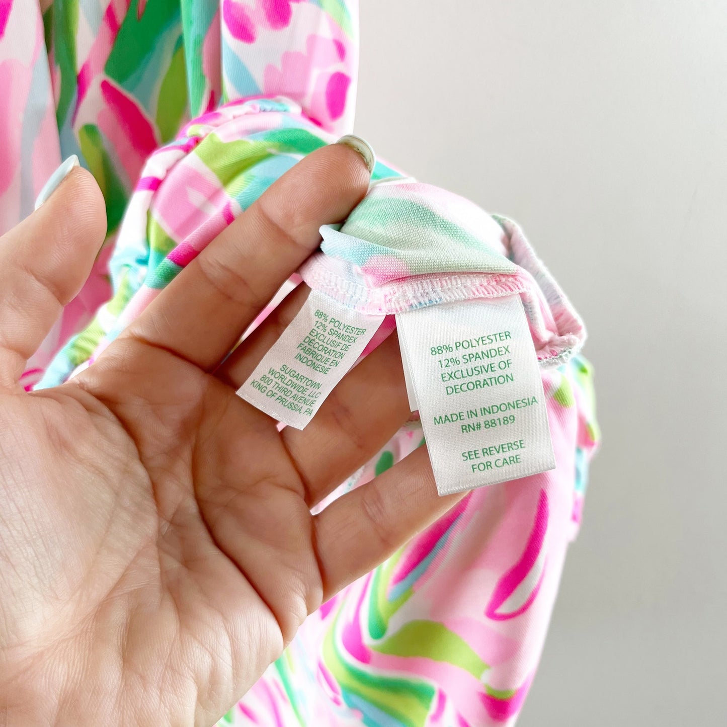 Lilly Pulitzer Bowen Sleeveless Halter Tank Top Carnivale Coral Pink Green Small