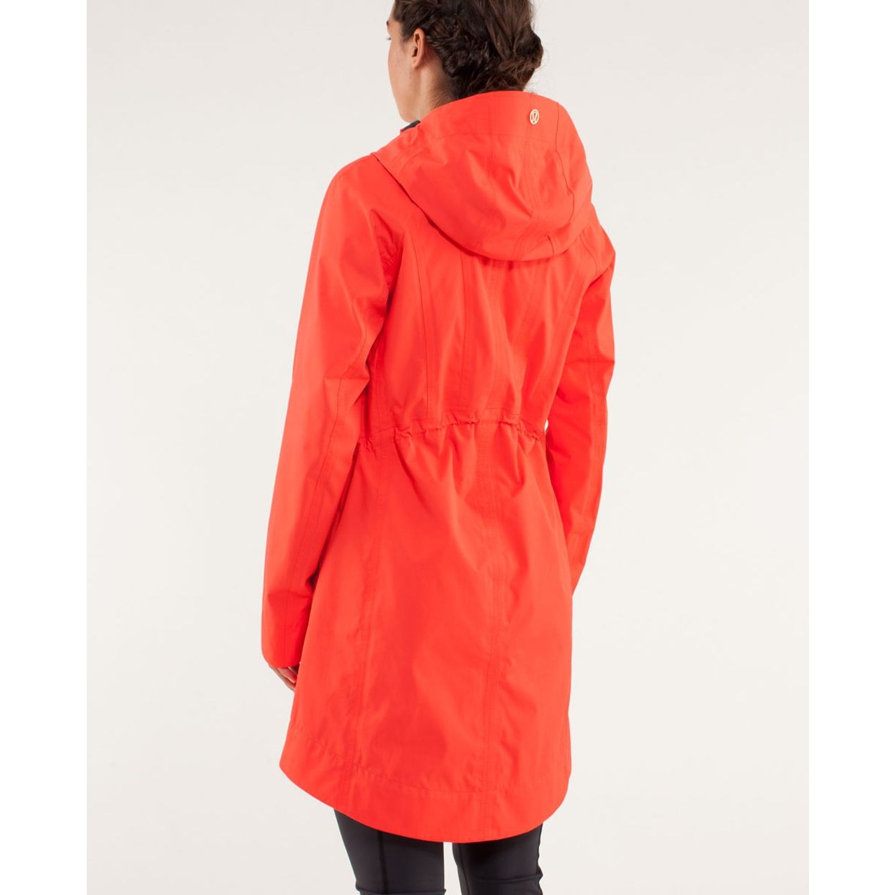 Lululemon Athletica Full Zip Right As Rain Jacket Parka Flare Bordeaux Drama 6