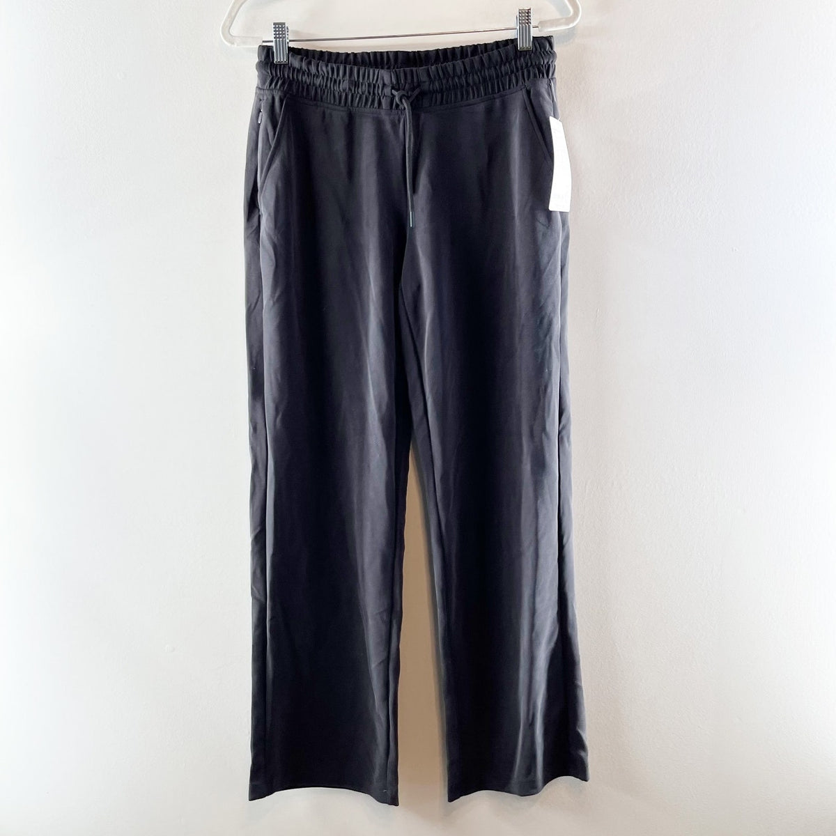 Athleta Seasoft Mid Rise Straight Leg Pants Washed Black Small