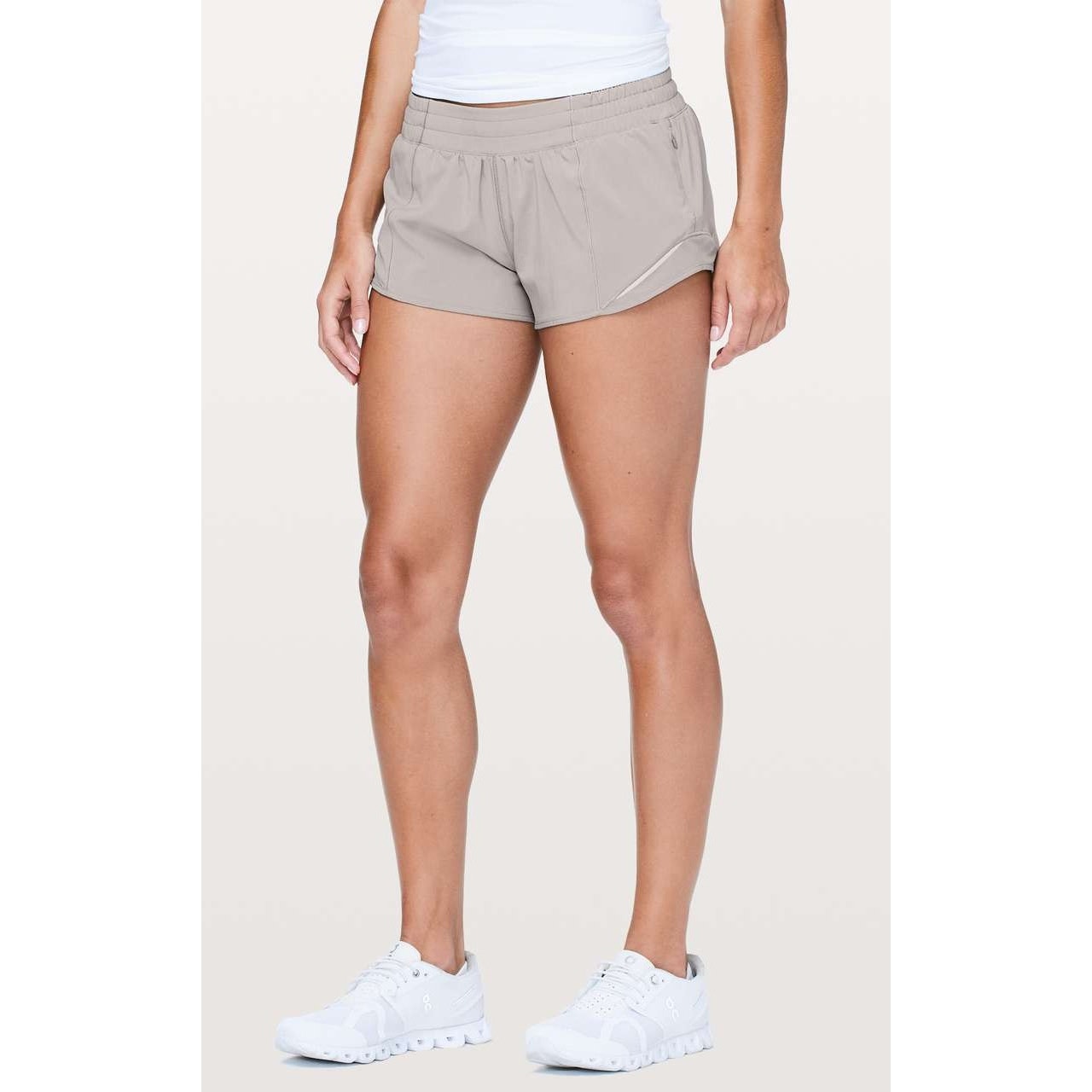 Lululemon Athletica Hotty Hot Running Short II 2.5" Dark Chrome 10
