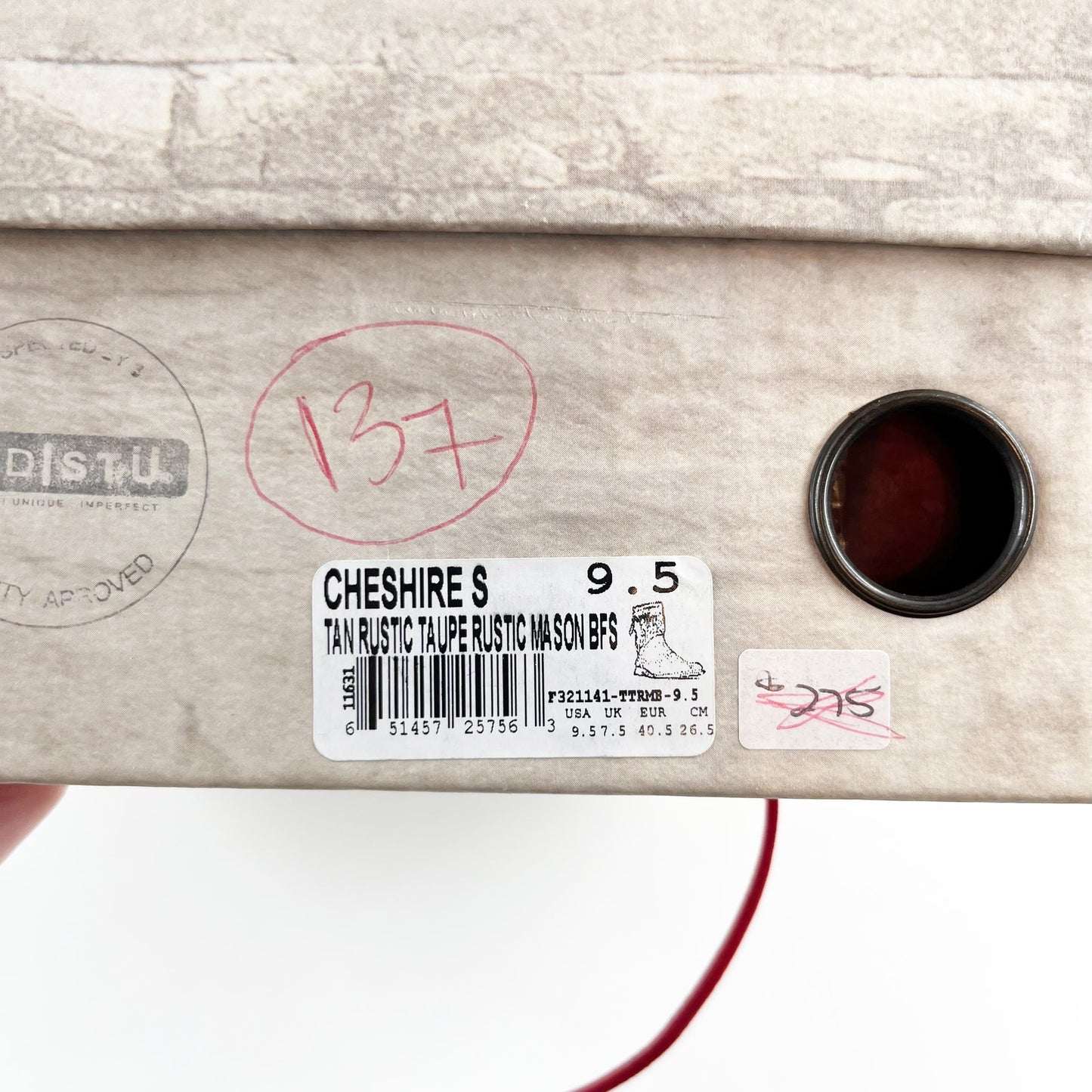 Bed Stu Cheshire Lace-Up Ankle Boots Tan Rustic Taupe Brown Leather 9.5