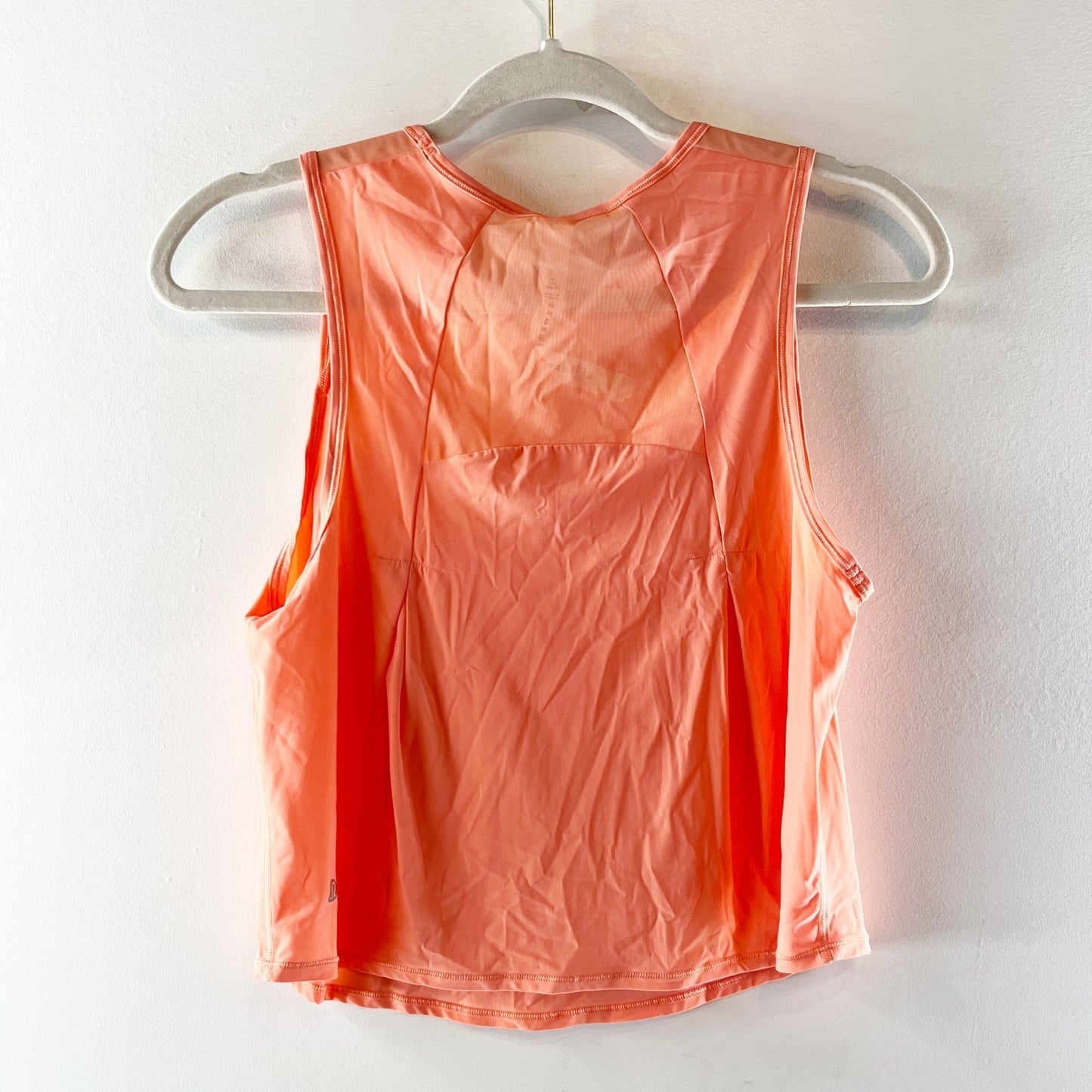 Lululemon Athletica Sculpt Mesh Panel Crop Tank Top w/ Reflective Sunny Coral 4