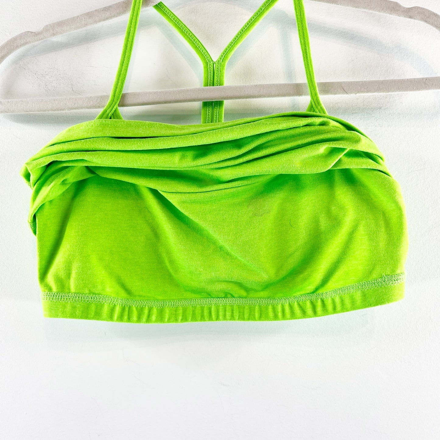 Beyond Yoga Spacedye Slim Cropped Tank Top Neon Lime Green Small