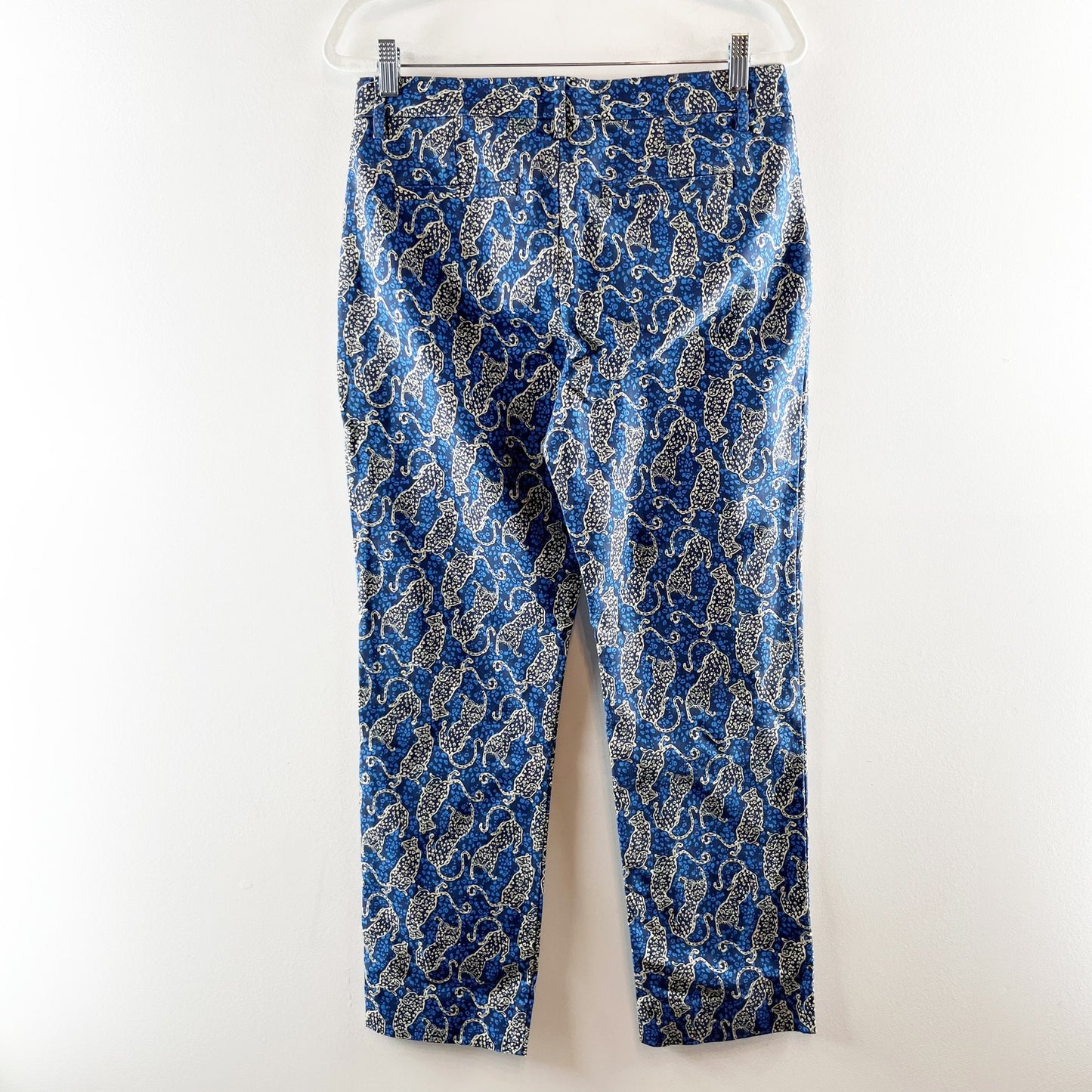 Lilly Pulitzer 28" Gretchen High Rise Straight Leg Pants Blue 8