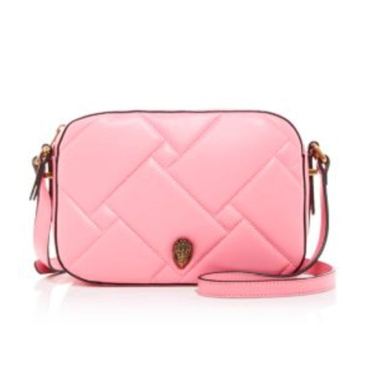 Kurt Geiger London Kensington Pink Leather Crossbody Bag Purse