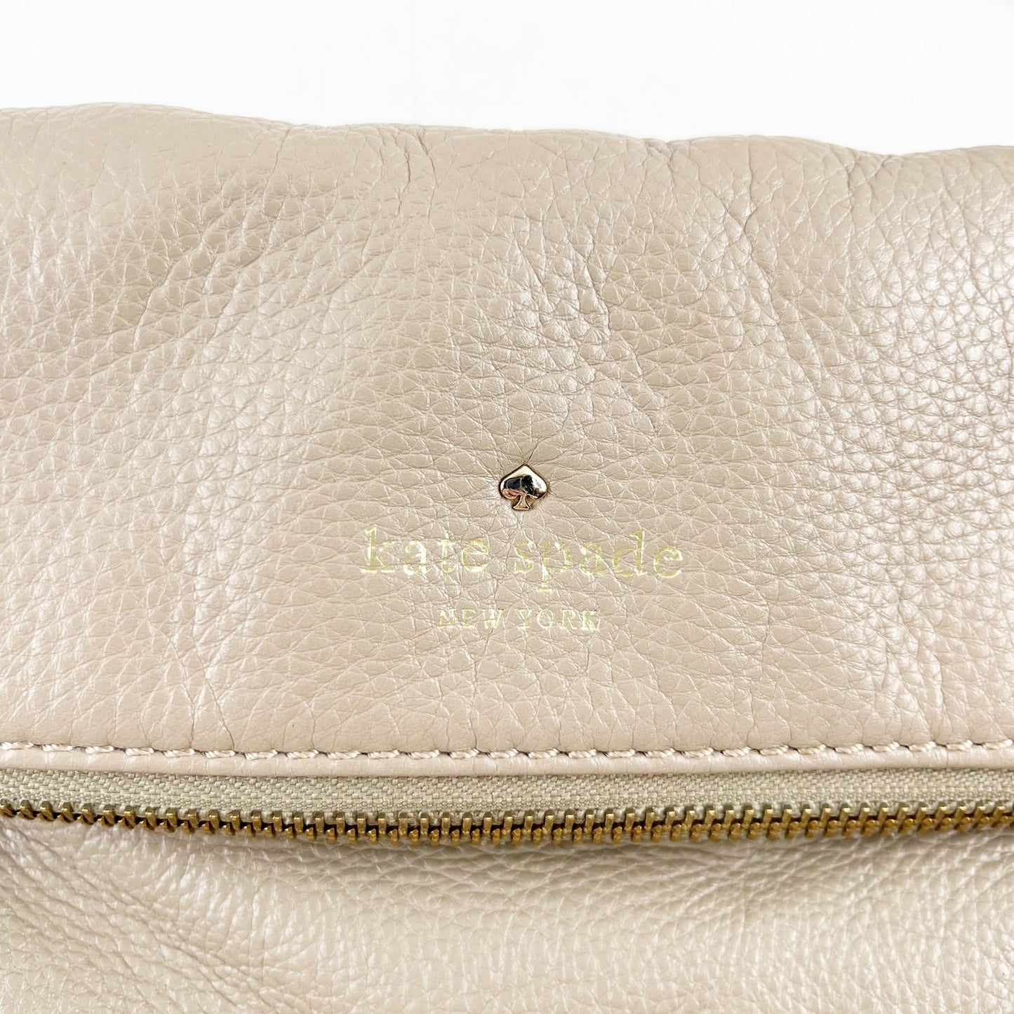 Kate Spade Cobble Hill Crossbody Leather Purse Bag Beige Tan