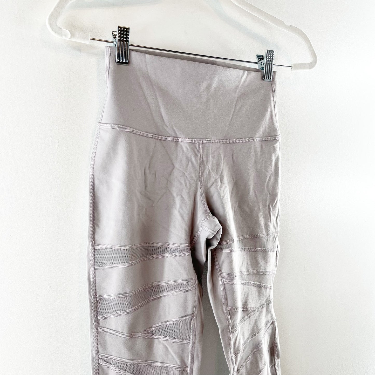 Lululemon Wunder Under Pant (High-Rise) Tech Mesh 28" Dark Chrome Silver 6