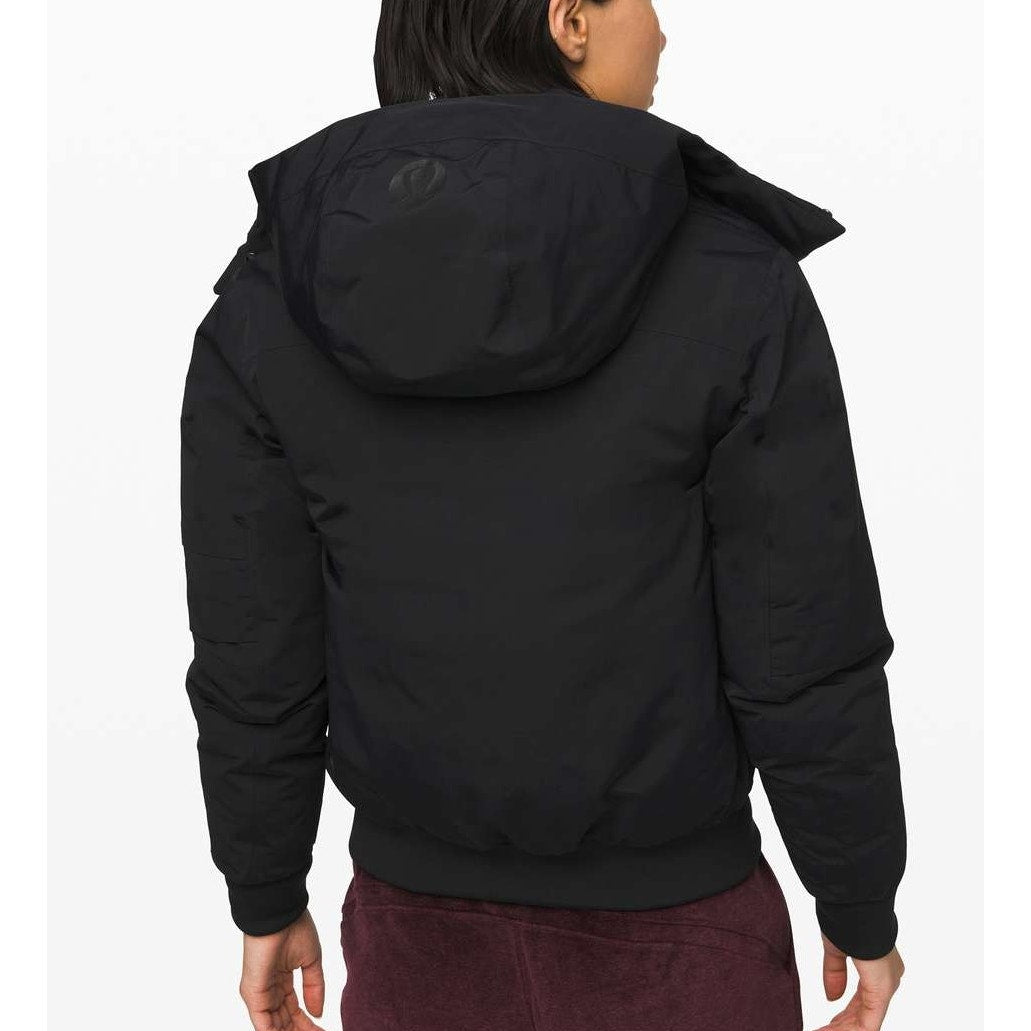 Lululemon Winter Warrior Bomber Coat Jacket Black 6