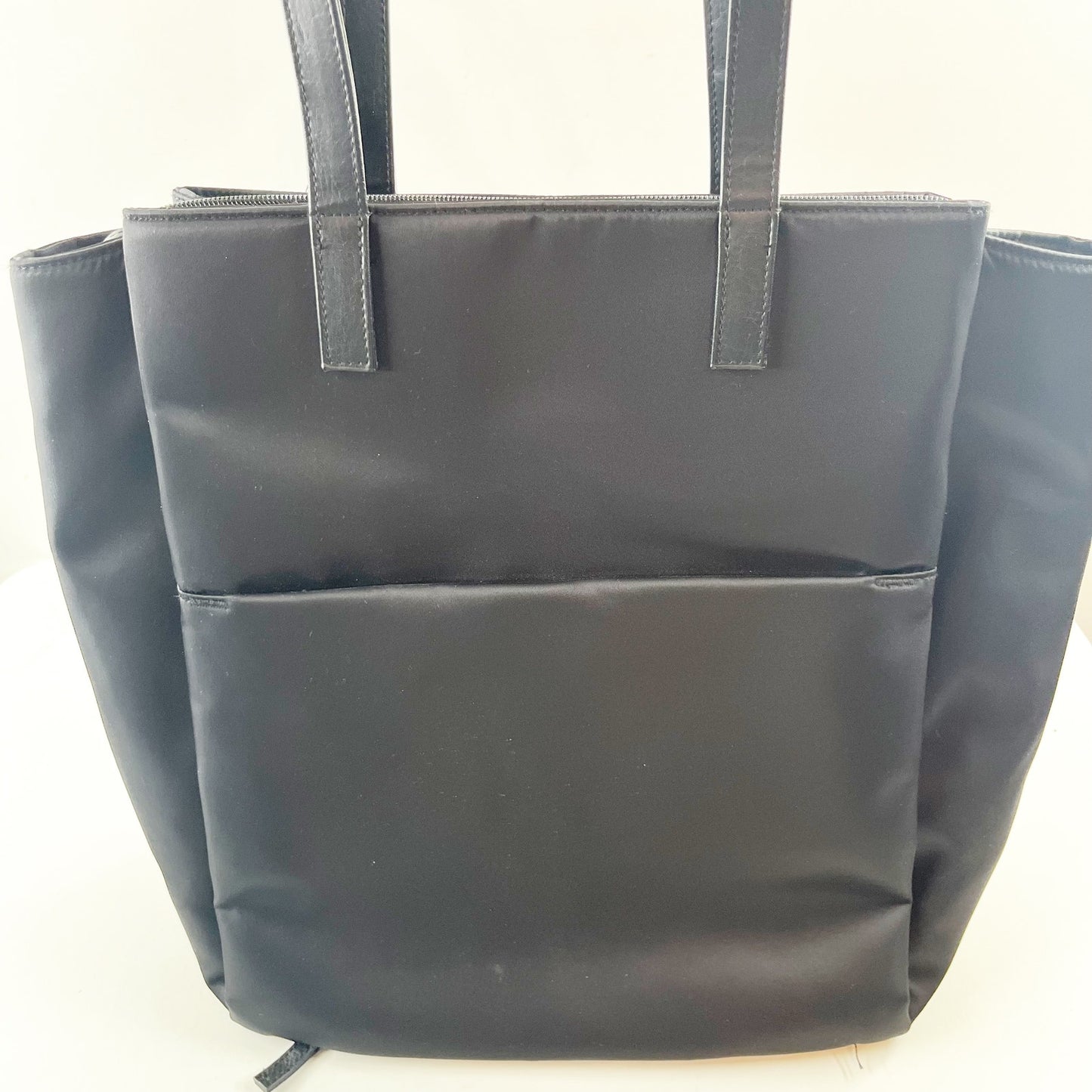 Beis The Commuter Tate Leather Nylon Bag Black