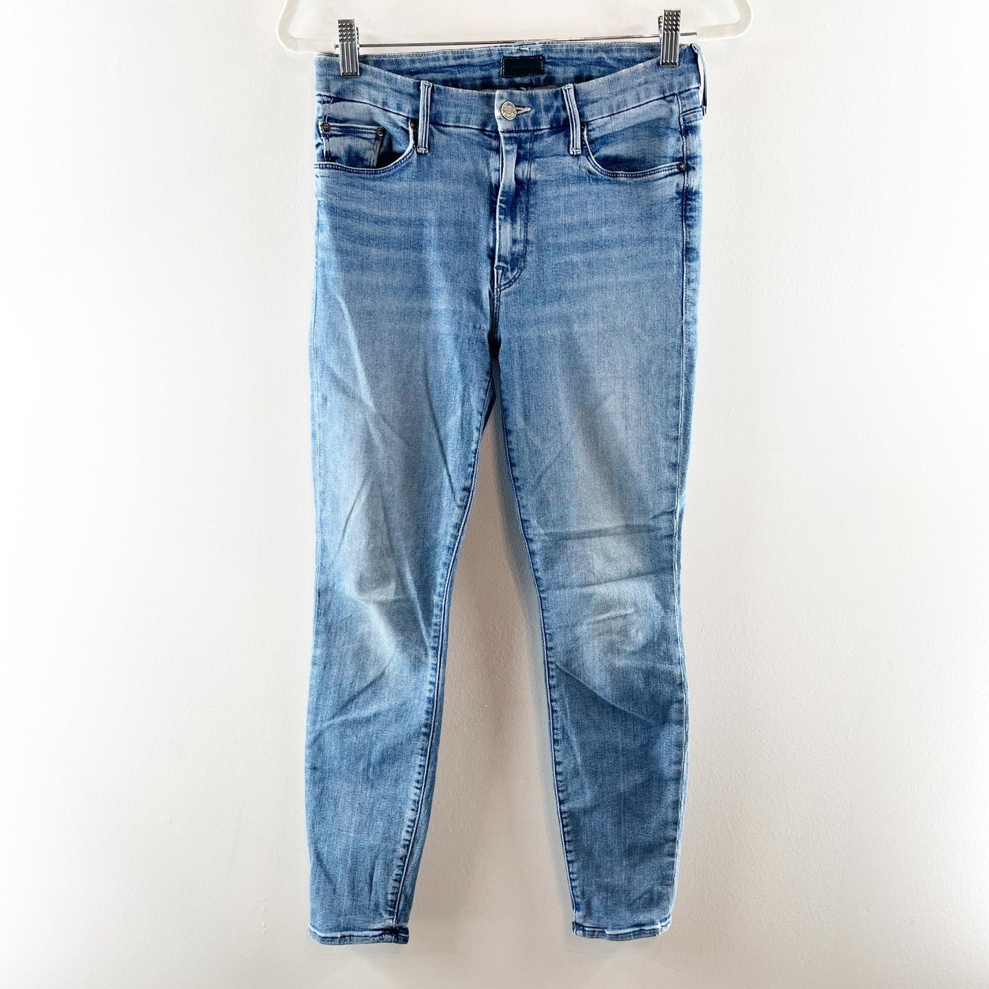 Mother The Mid Rise Looker Ankle Skinny Jeans Blue We The Animals