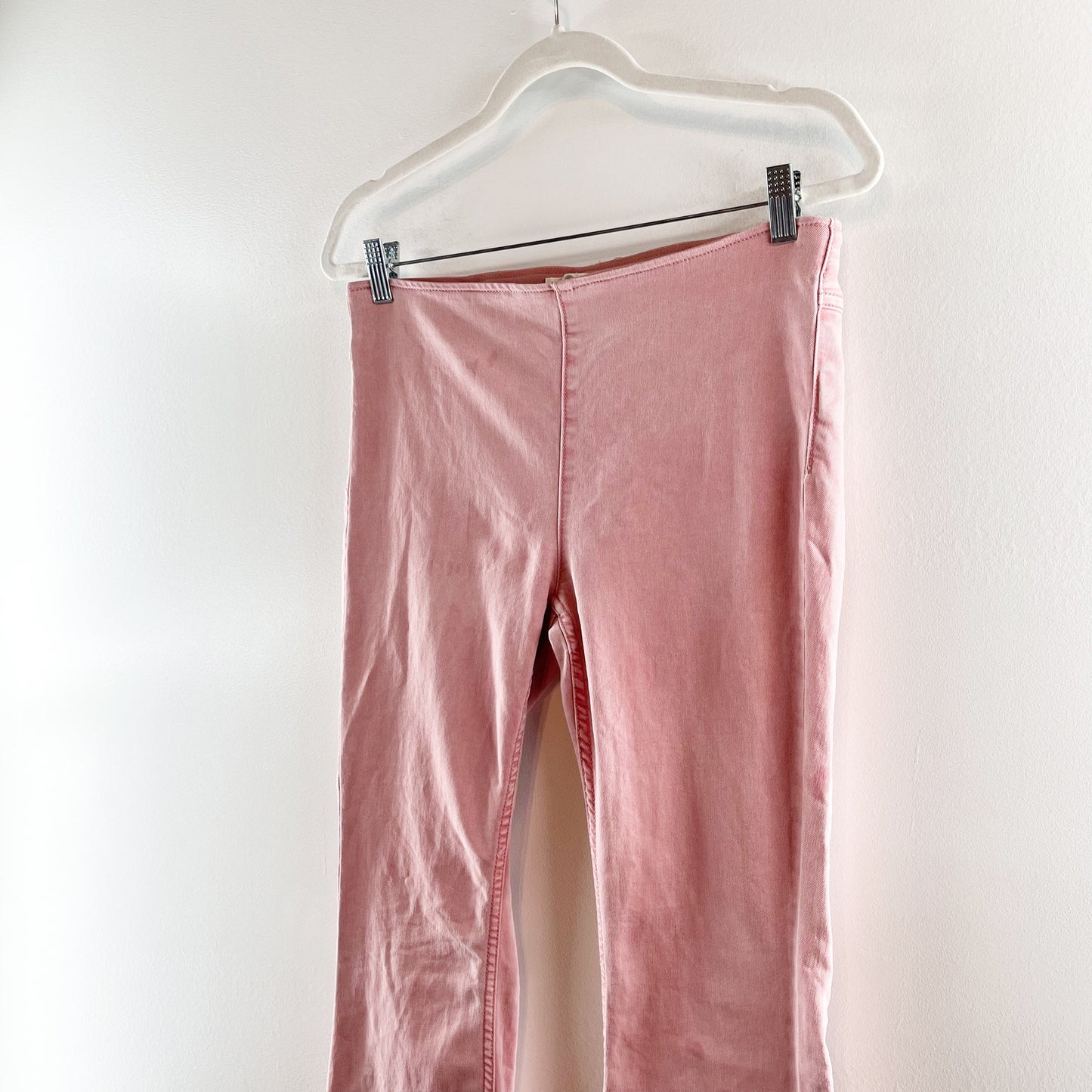 Free People Penny Pull On Stretch Flare Bellbottom Pants Rose Pink 29 / 8