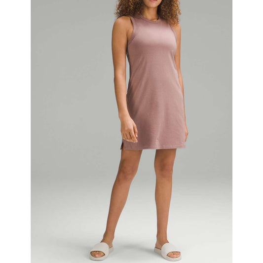 Lululemon Classic-Fit Cotton-Blend Dress Twilight Rose Pink Small