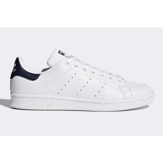 Adidas Stan Smith Low Top Lace Up Court Shoes Sneakers White Blue 7