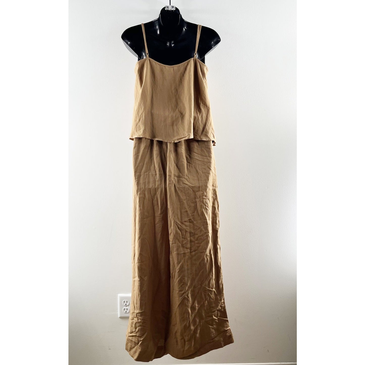 Z Supply Seashore Wide Leg Pants Matching Ashley Cami Tank Otter Brown XS / S