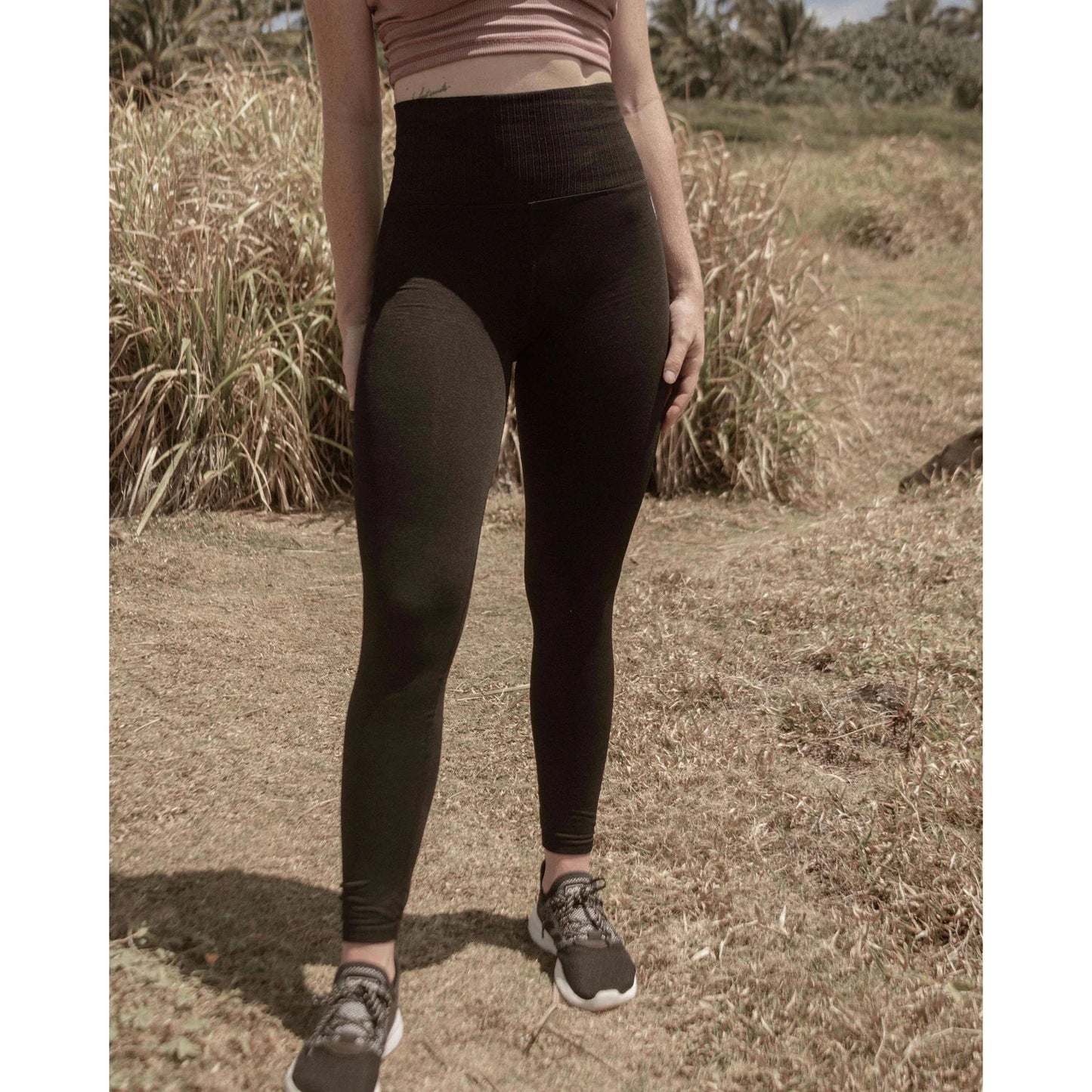 Free People Movement Good Karma High Waisted Leggings Black Medium