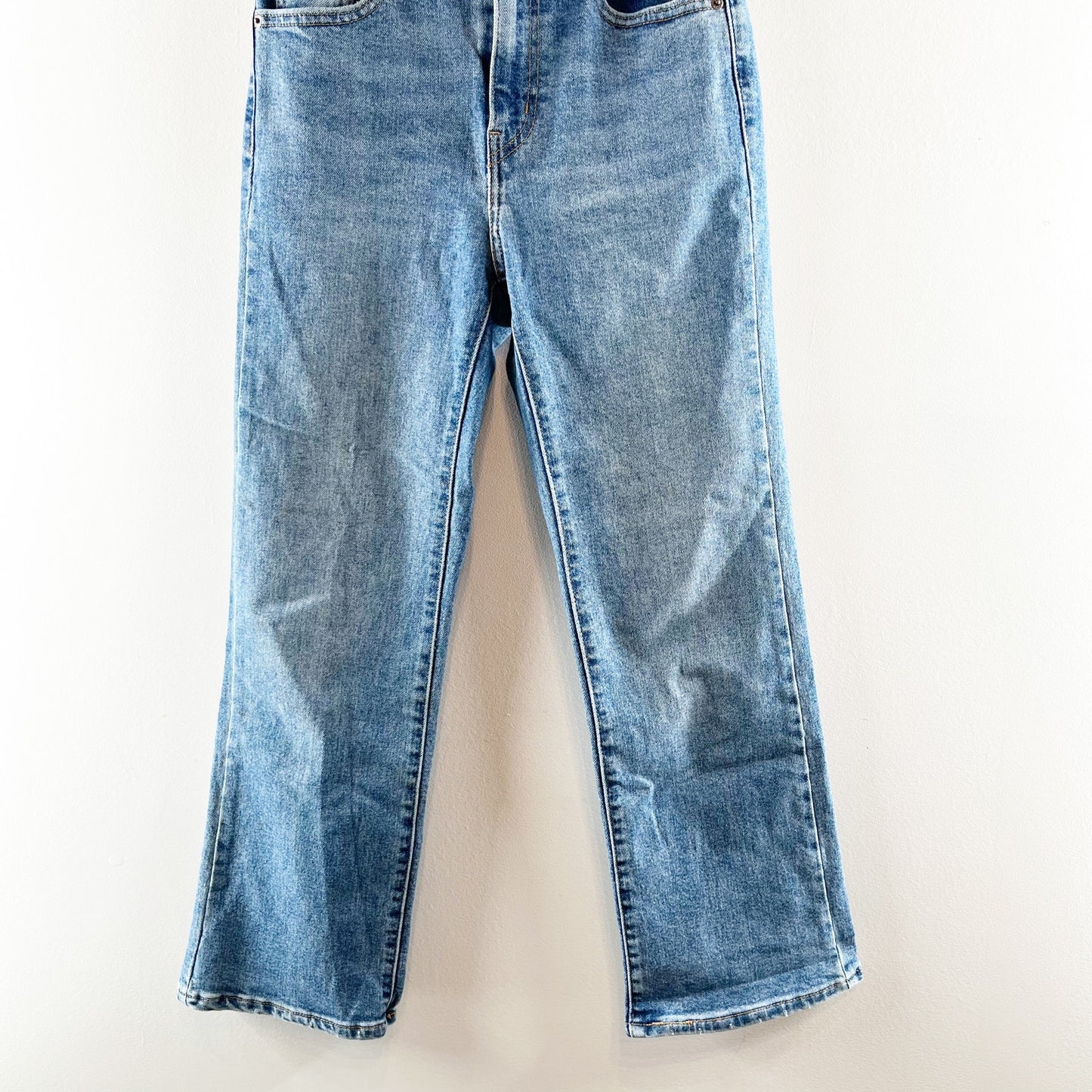 Levi's High Waisted Crop Flare Leg Jeans Blue 25 / 0