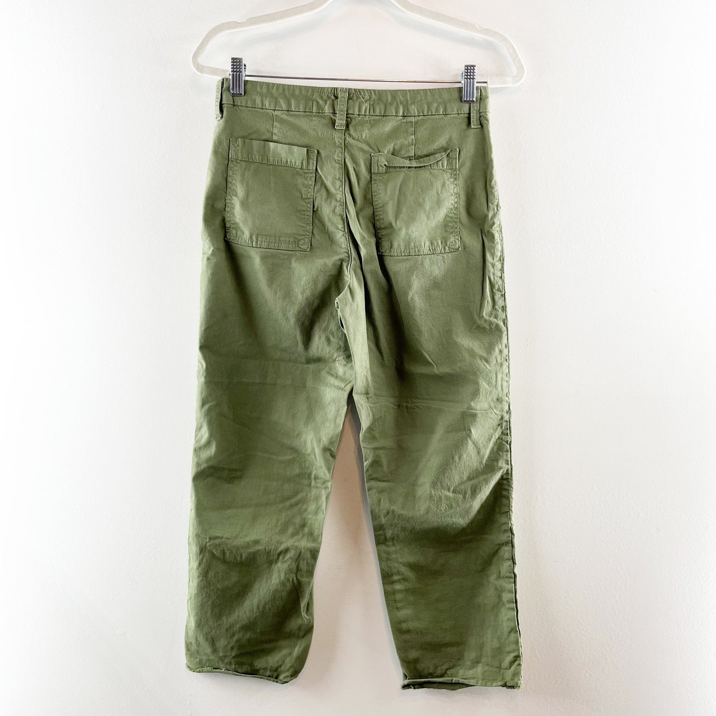 Frank & Eileen Blackstone Slim Cropped Utility Pants Army Green 6