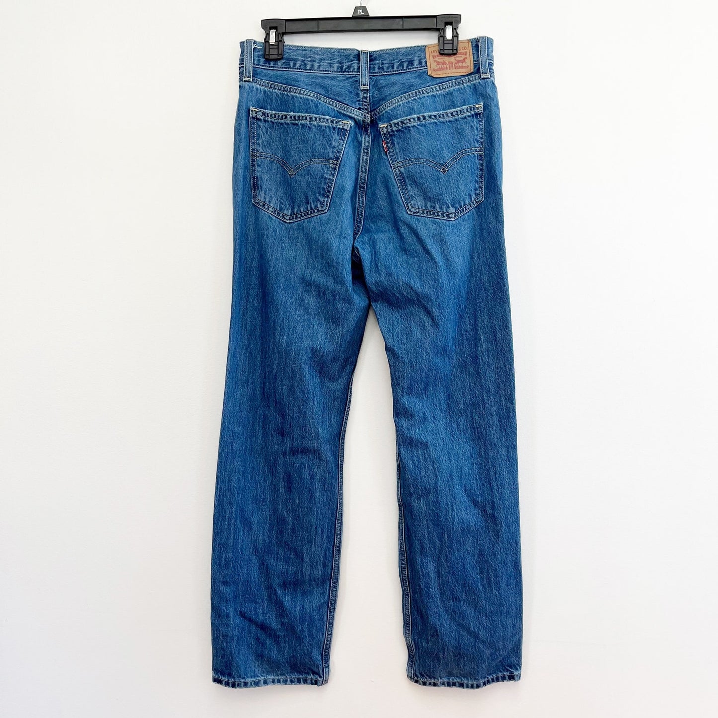 Levi's Low Pro Straight Mid Rise Busted Knees Jeans Blue 28 / 6