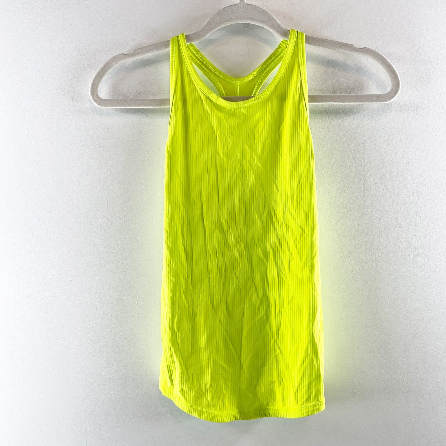 Lululemon Base Pace Ribbed Racerback Workout Tank Top Highlight Yellow 4