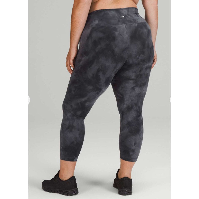 Lululemon Wunder Train High-Rise Leggings 23" Diamond Dye Pitch Grey Graphite 6