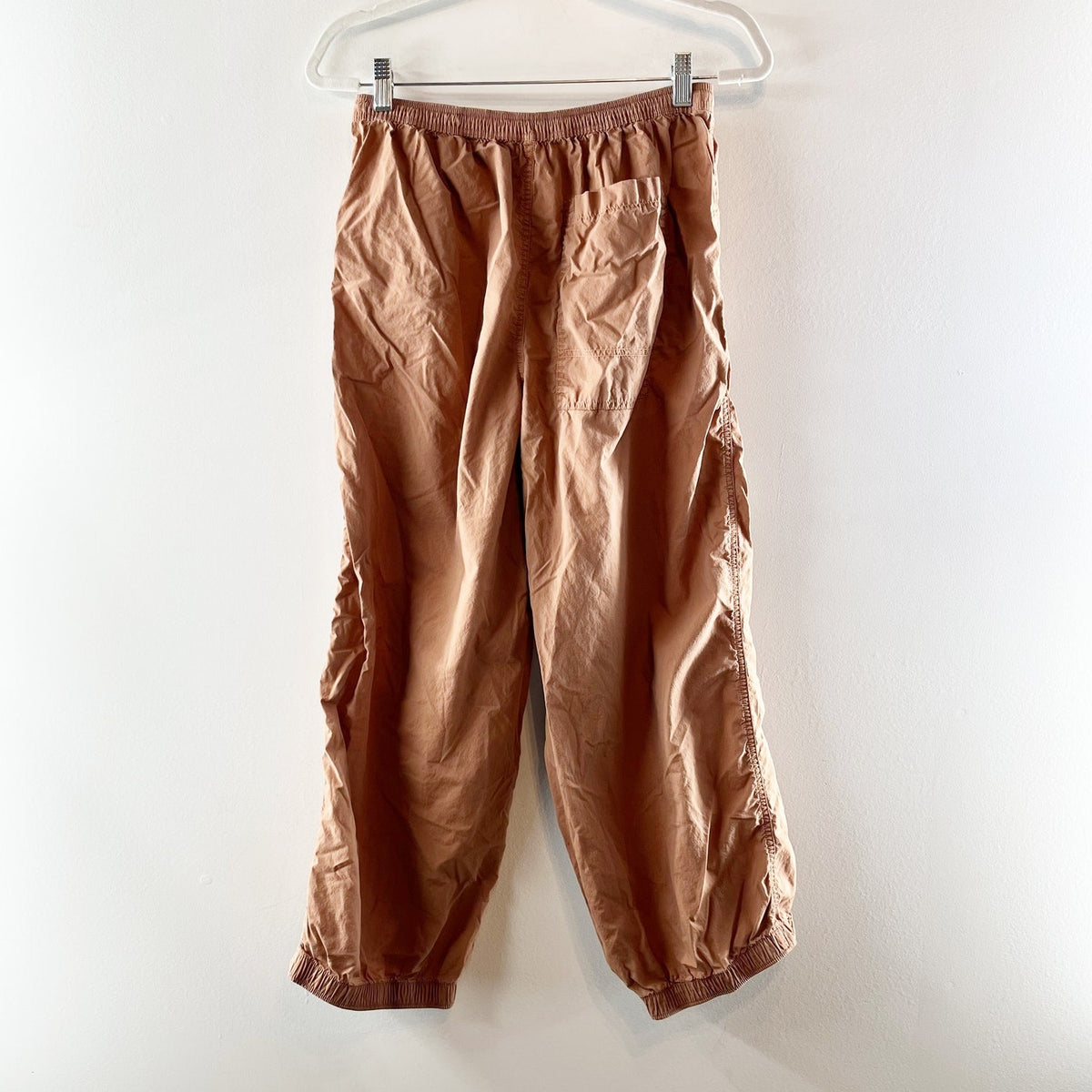 Aerie High Rise Baggy Lightweight Cargo Pants Brown Small