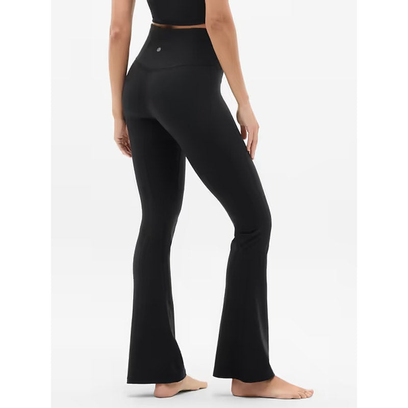 Athleta Elation Pull On Ultra High Waisted Flare Leggings Pants Black XS