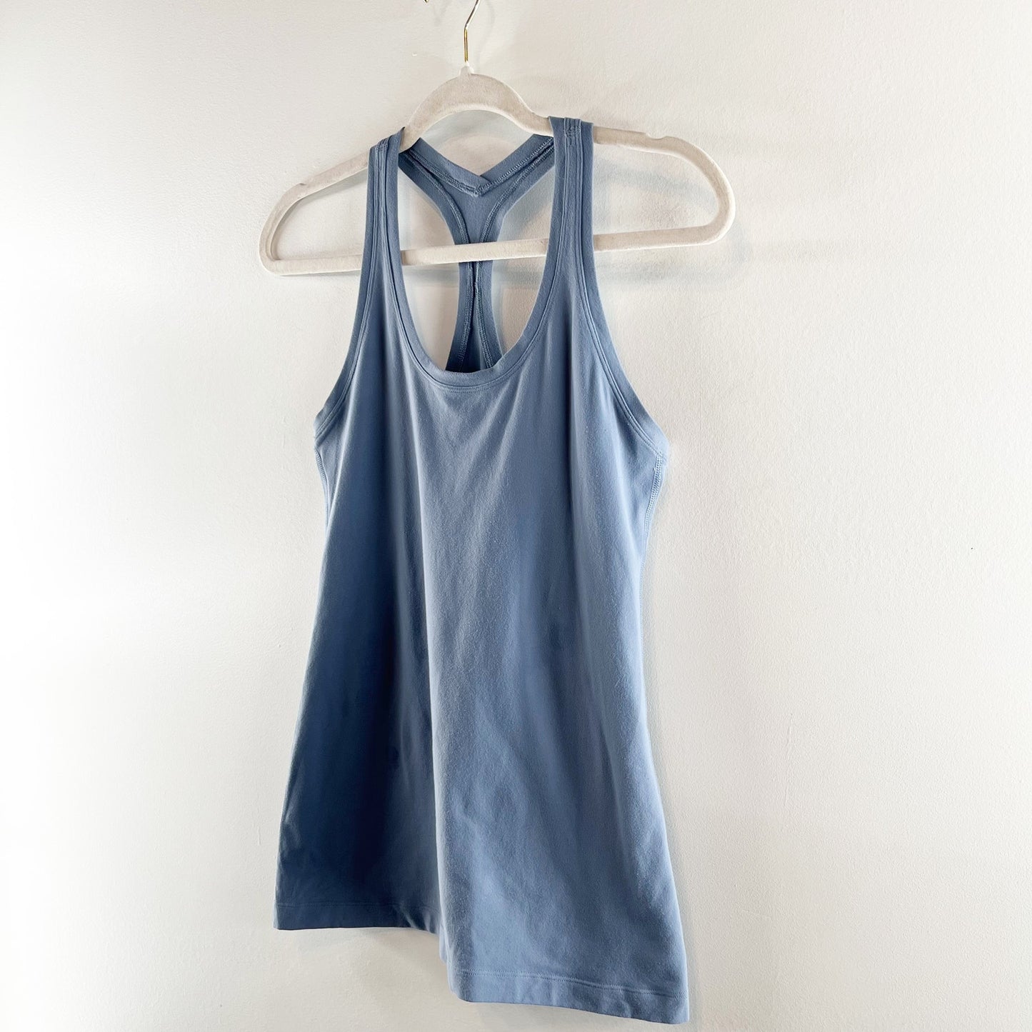 Lululemon Cool Racerback Fitted Slim Tank Top Blue XS