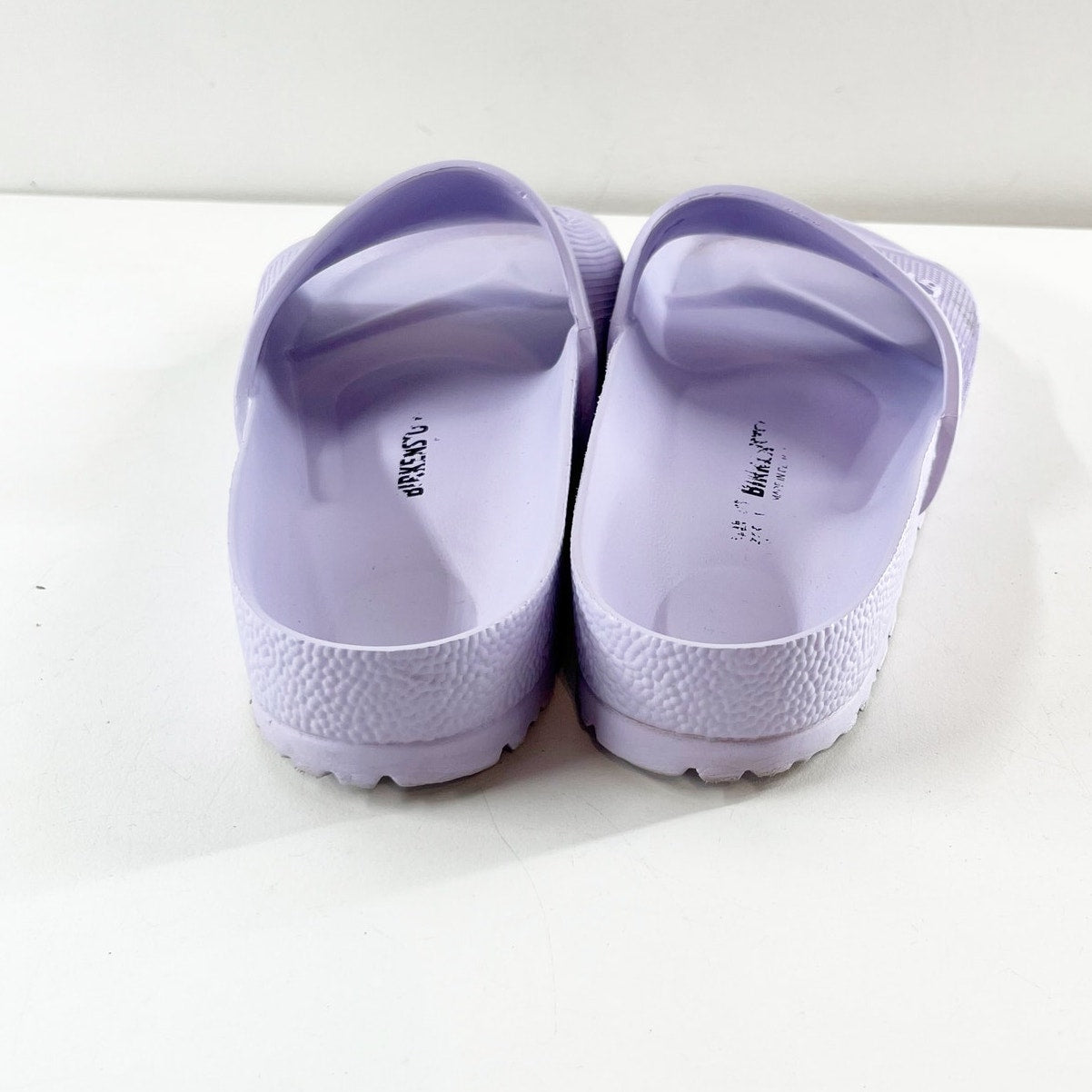 Birkenstock Barbados EVA Slip On Slides Sandals Purple Fog 40 / US 10