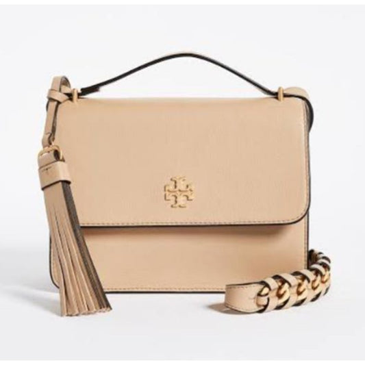 Tory Burch Brooke Convertible Crossbody Snap-Flap Shoulder Bag Savannah