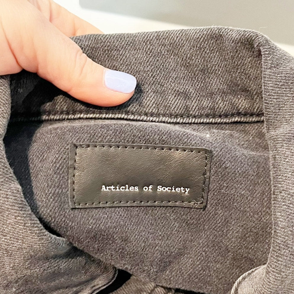 Articles of Society Taylor Denim Jacket Black Medium