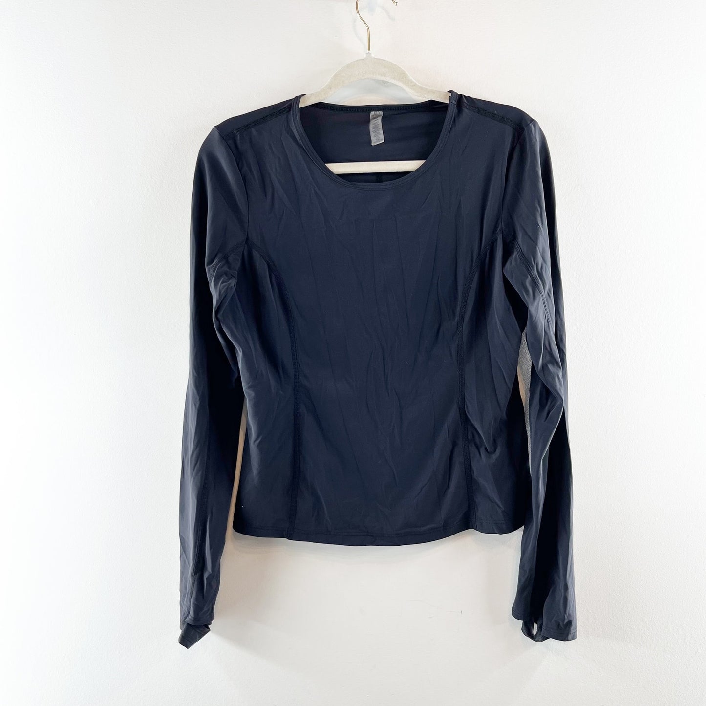 Beyond Yoga Powerbeyond Lite Airshield Long Sleeve Active Top Black Large