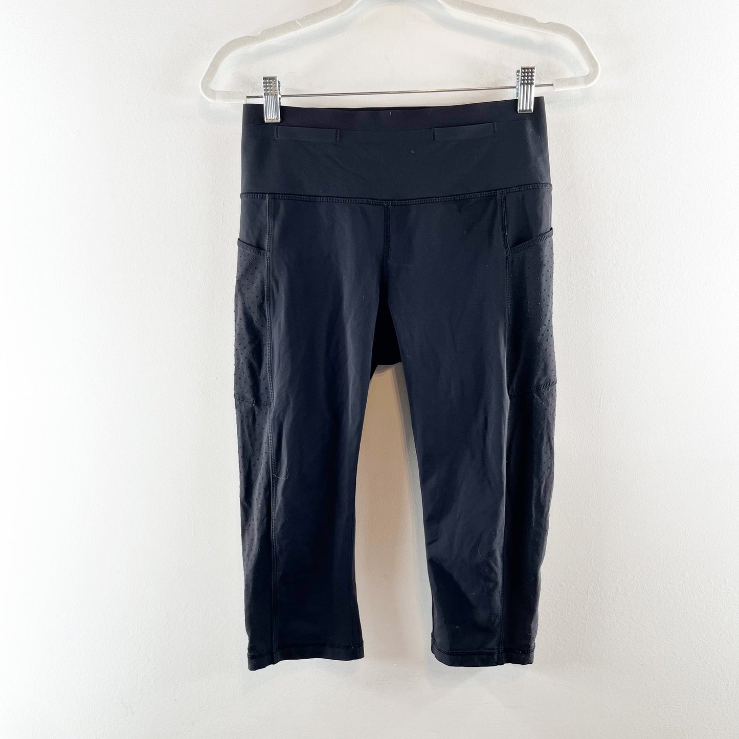 Lululemon Mind Over Miles Crop 17" Leggings Capri Black 8