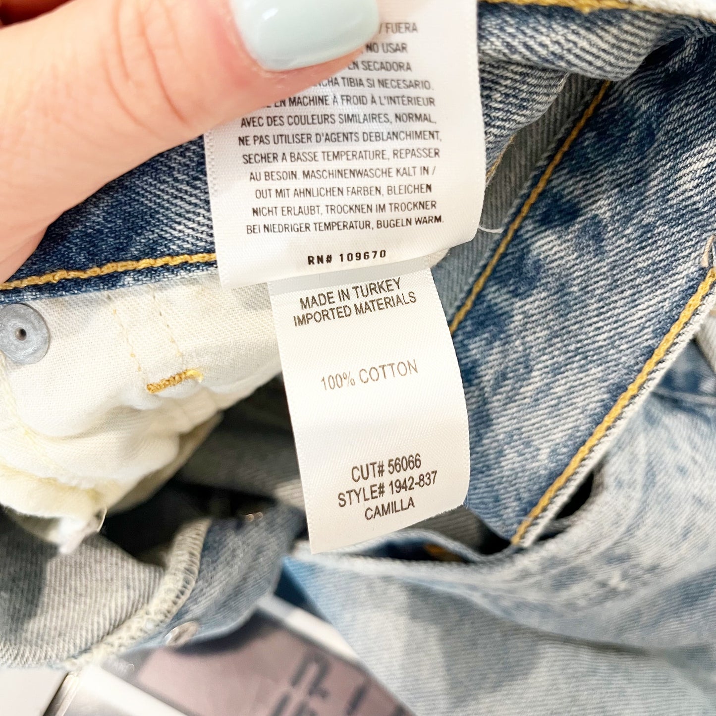 Citizen of Humanity Camilla Premium Vintage Denim Jean Short Summer Shower 26