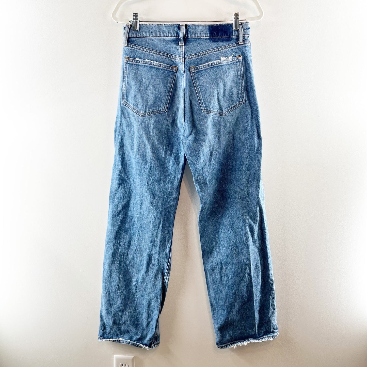 Abercrombie The 90's Relaxed Straight Leg Jeans High Rise Blue 6 / 28