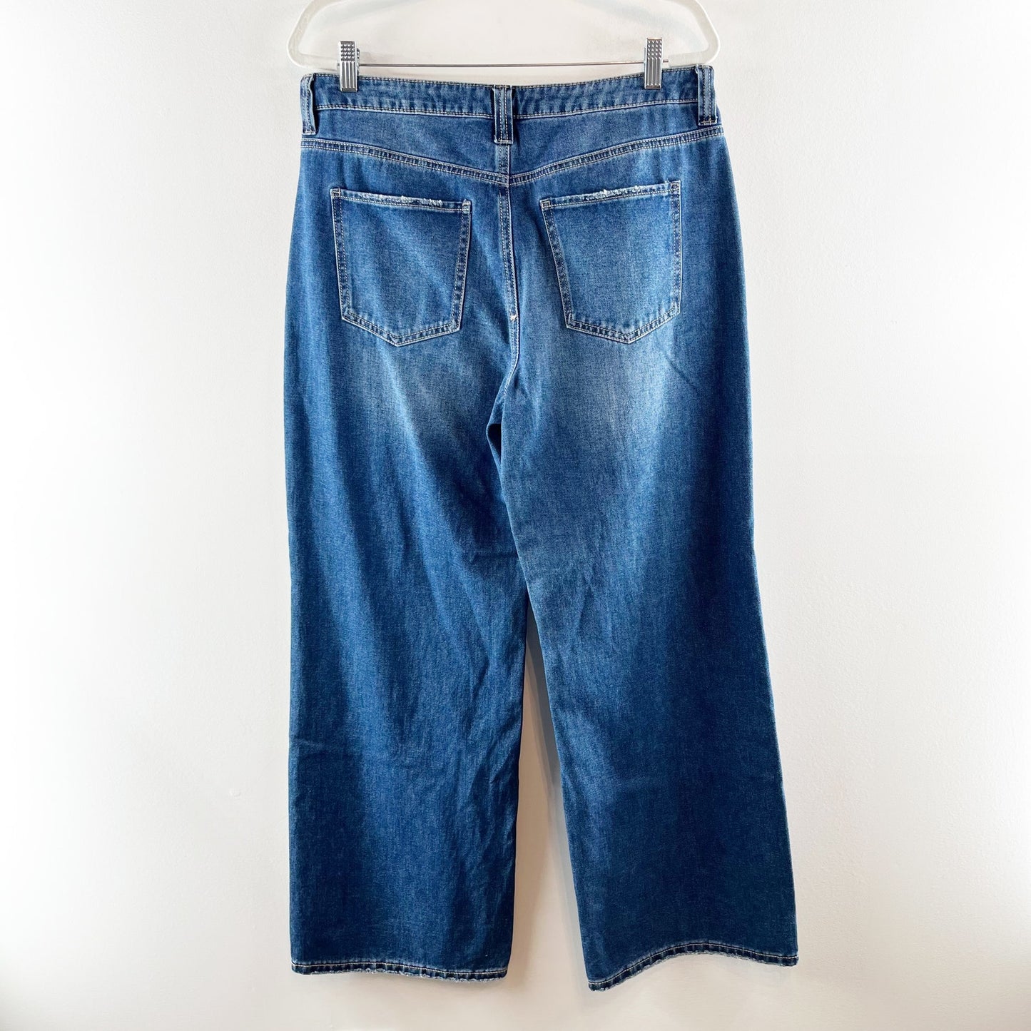 And Now This High Rise Straight Leg Cotton Jeans Blue 31 / 12