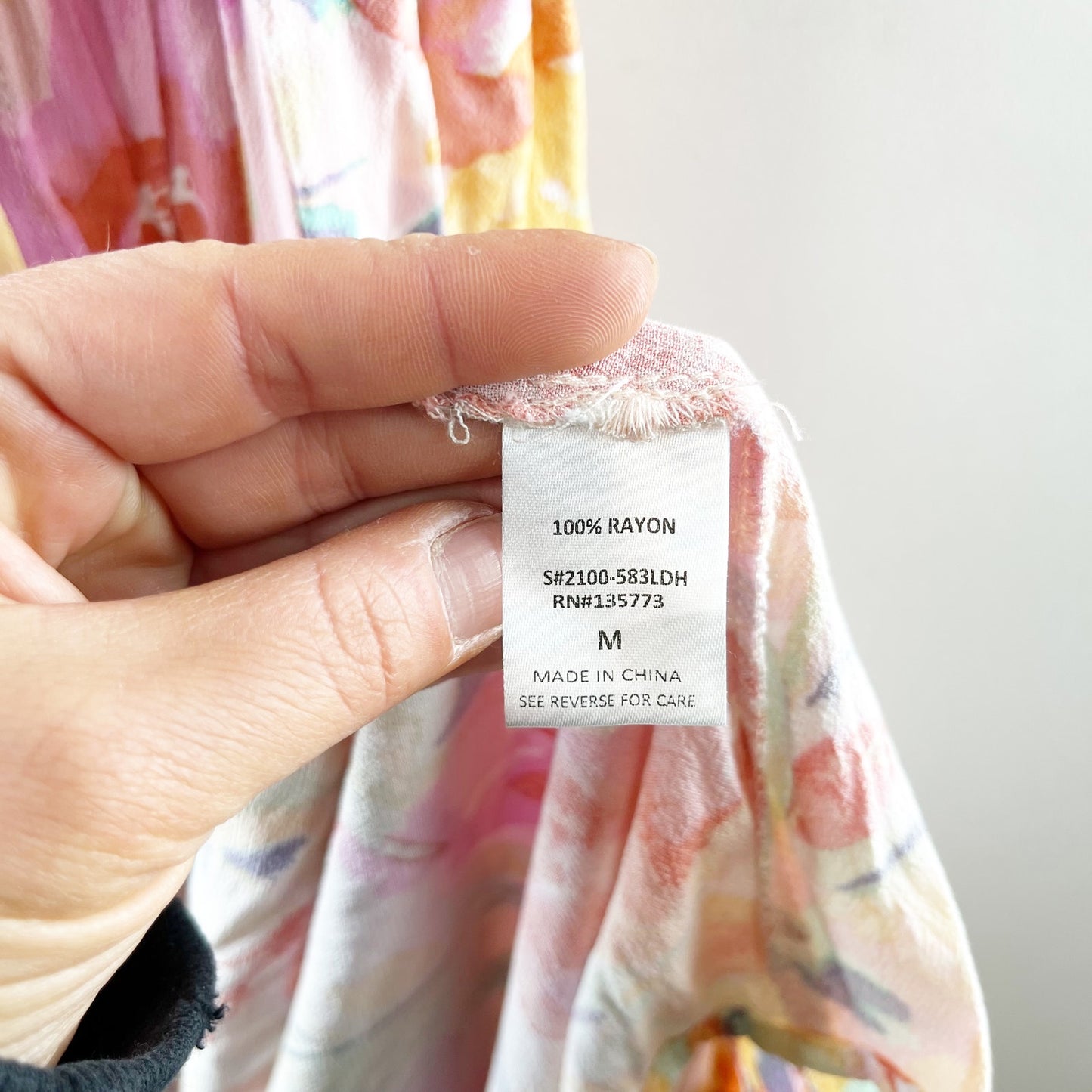 VICI Floral Print V Neck Short Sleeve Wrap Maxi Dress Pink Medium