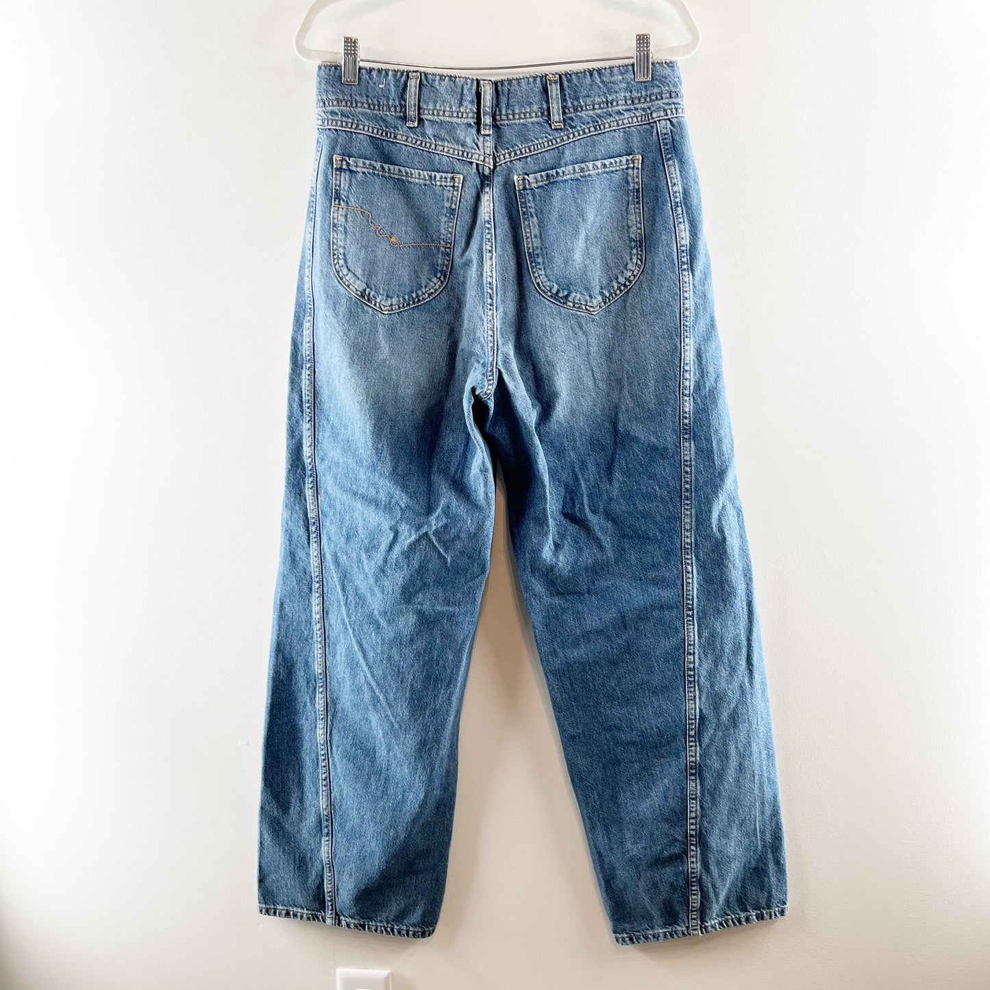 Free People We The Free High Rise Aster Straight Leg Jeans Blue 31 / 12