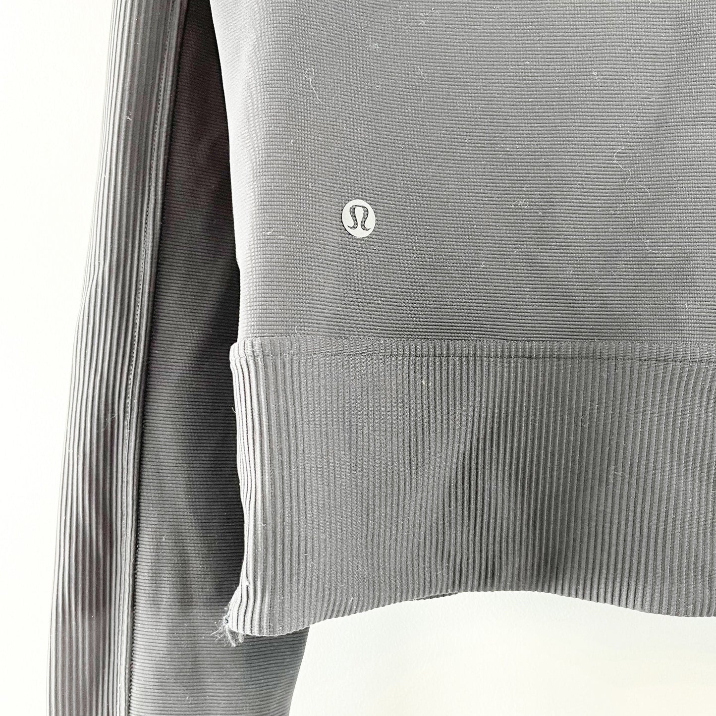 Lululemon Take it in Stride Cropped 1/2 Zip Long Sleeve Pullover Black 10