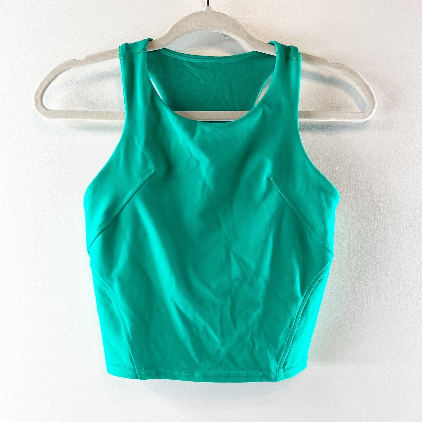 Lululemon Wunder Train Racerback Cropped Tank Top Kelly Green 6